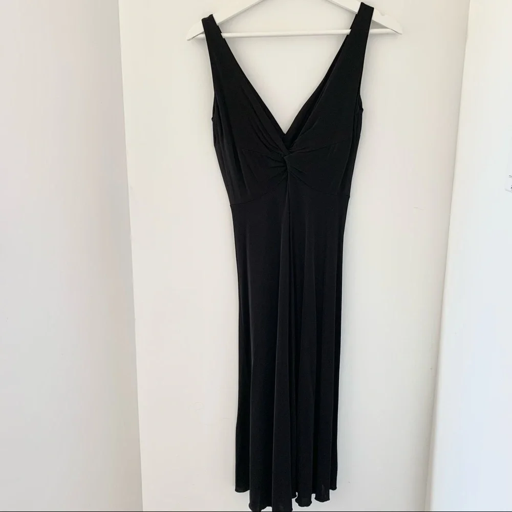 *SOLD* Sandra Angelozzi elegant black midi dress - Picture 7 of 9